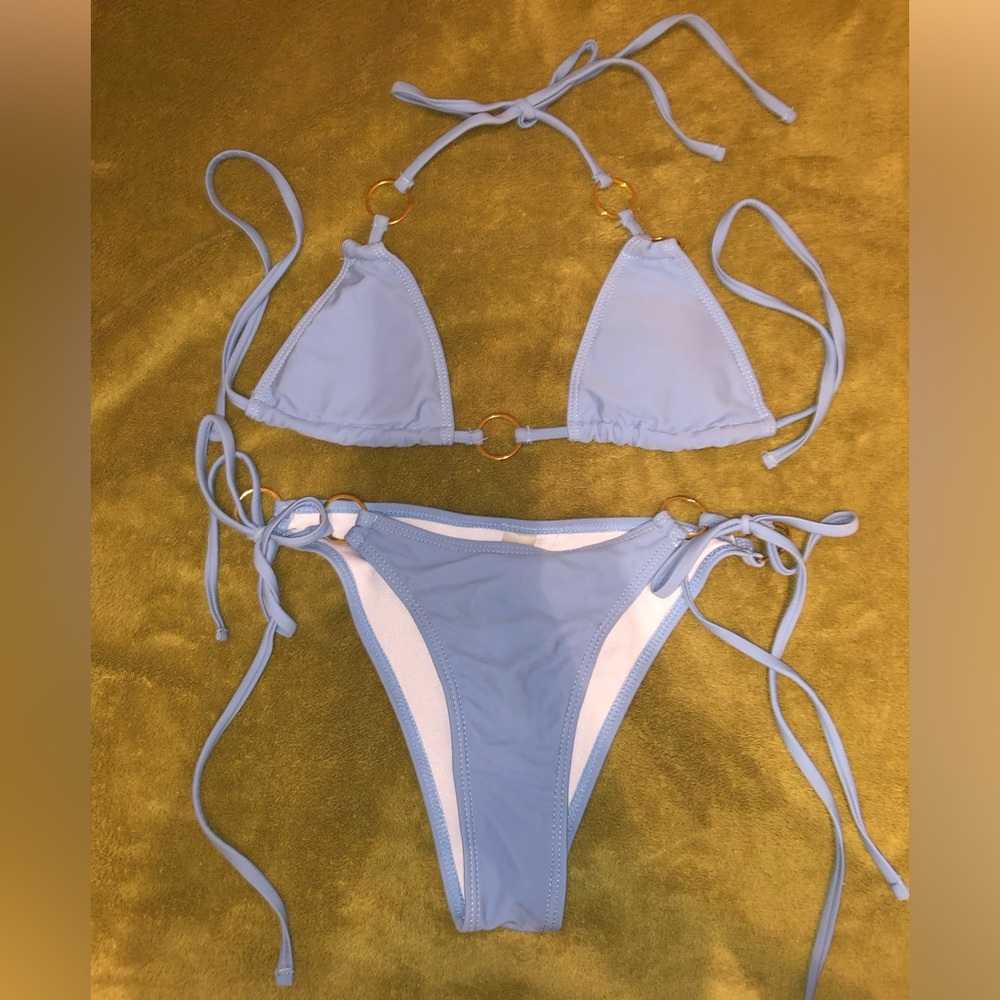 SHEIN Cute Baby Blue Bikini